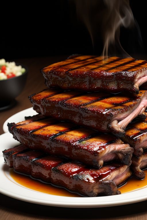 harissa honey glazed grilled ribs 3