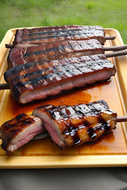 harissa honey glazed grilled ribs 5