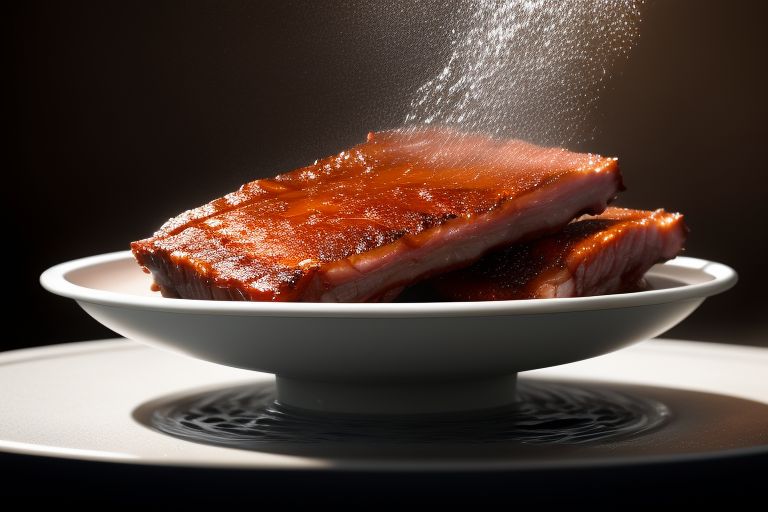 Juicy Cut of Steak on a Plate