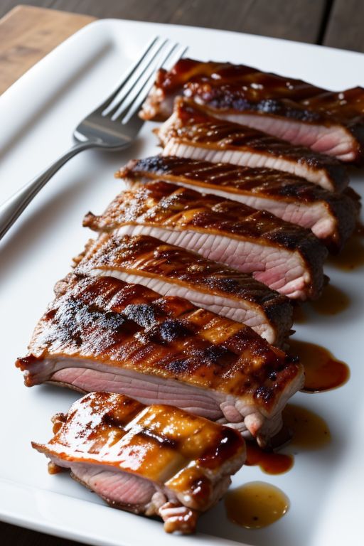 maple miso glazed grilled ribs 3