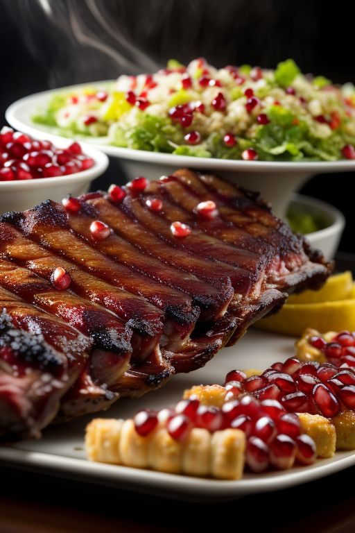 Pomegranate Molasses Sweet Grilled Ribs