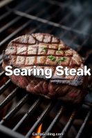 How Long To Sear Steak Before Grilling searing-steak