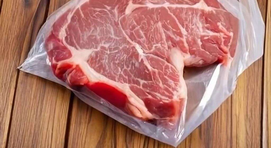 Raw Steak Resting at Room Temperature